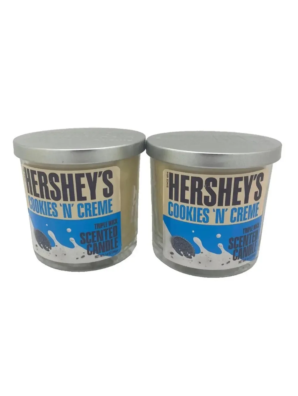 Hershey's Scented Candle Triple Wick Cookies 'N' Creme Scented Candle - 2 PACK